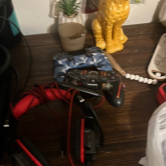 Sony Camouflage and Black Controller